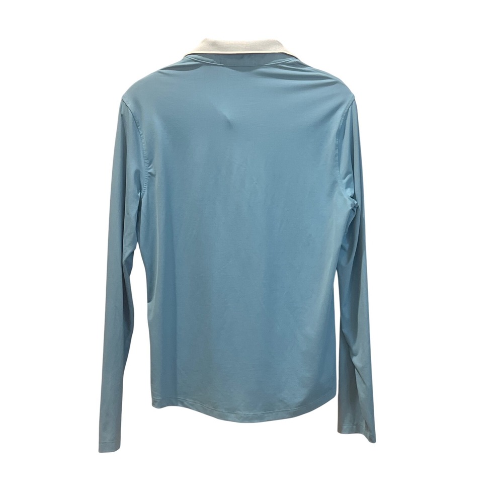 GREYSON‎ Long Sleeve Golf Polo Shirt Women's Medium Blue White Collar - Picture 5 of 6